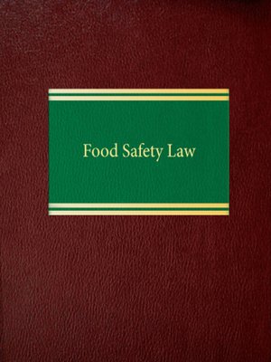 cover image of Food Safety Law